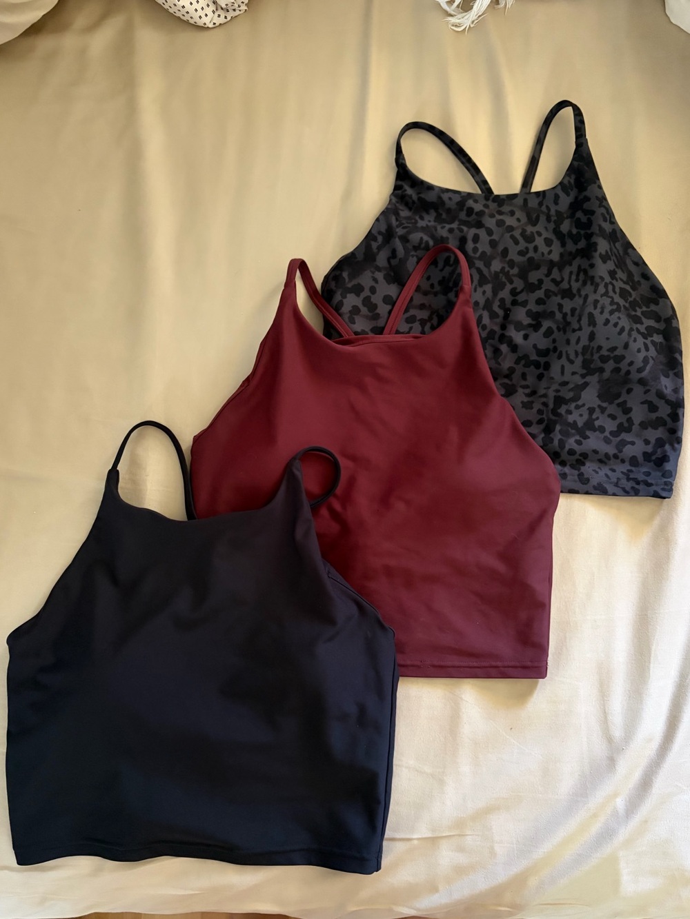 3-Pack Old Navy Cropped Sports Tank Tops